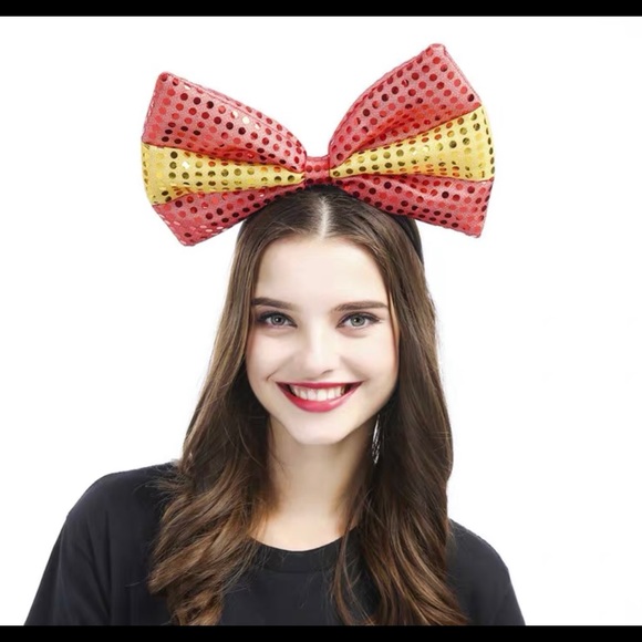 New Sequined Bow ear headbands Set - Picture 2 of 5